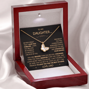 To my Daughter - Butterfly Necklace