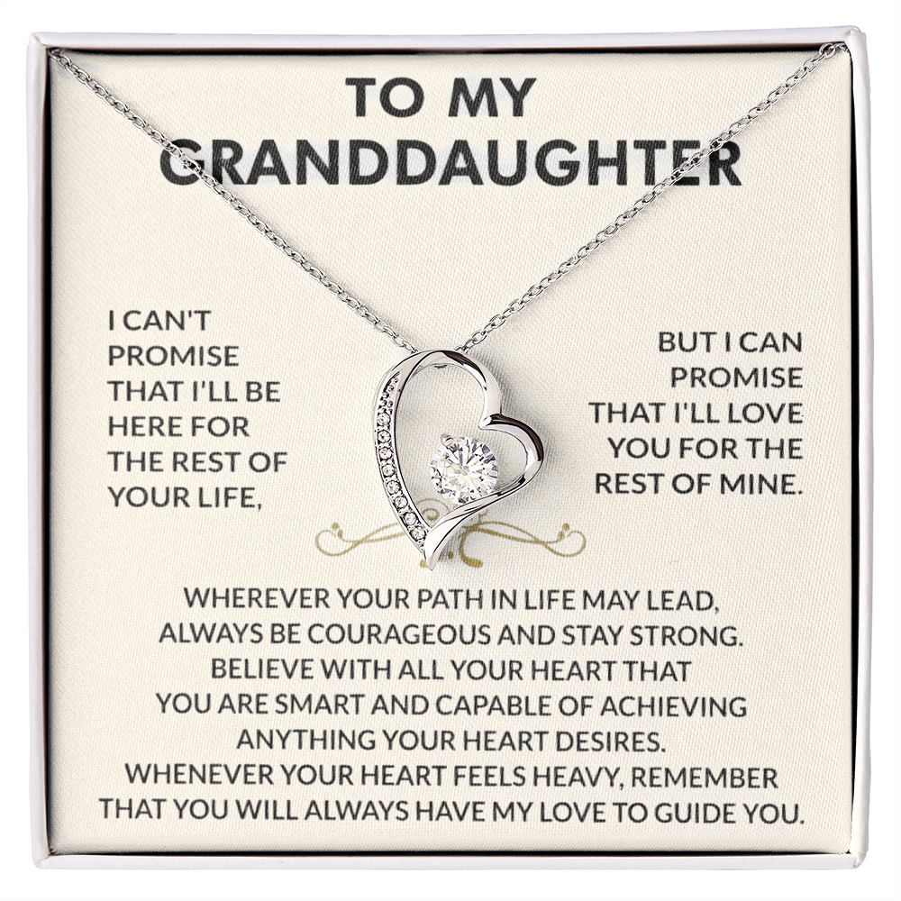 To my Granddaughter - Forever Love Necklace