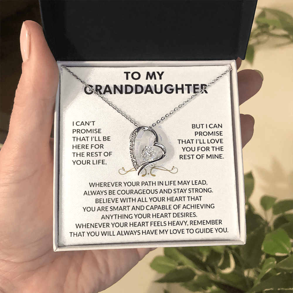 To my Granddaughter - Forever Love Necklace