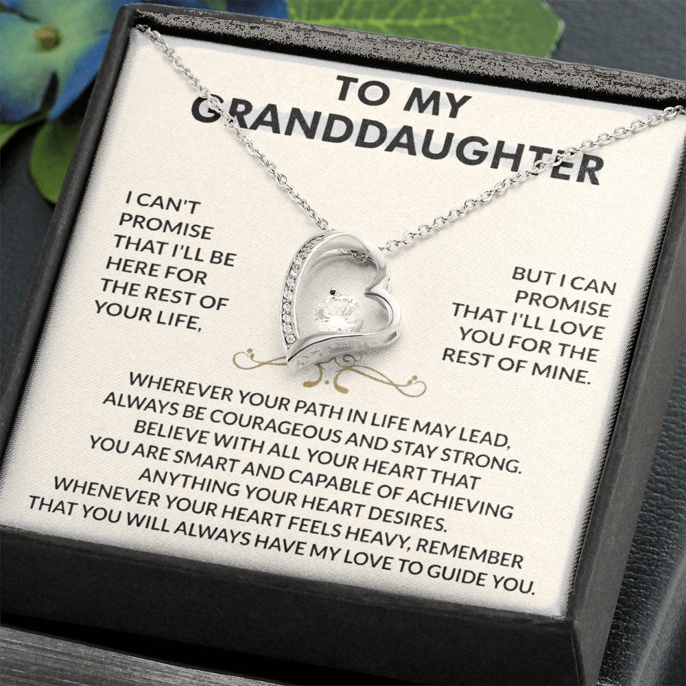 To my Granddaughter - Forever Love Necklace