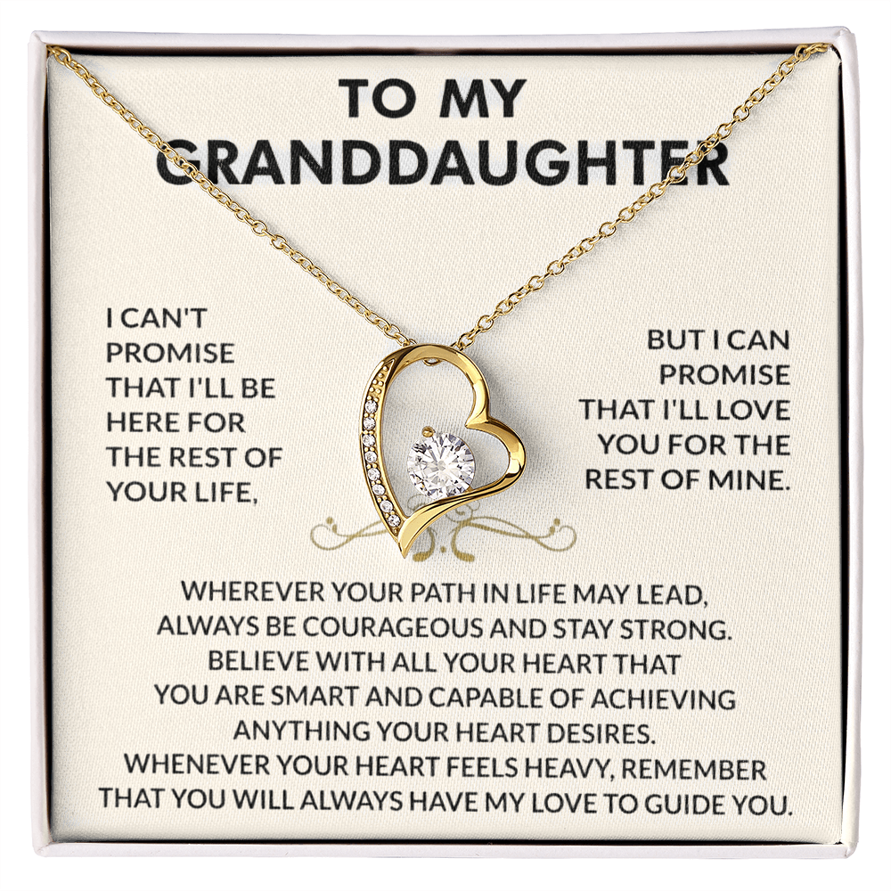 To my Granddaughter - Forever Love Necklace