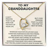 To my Granddaughter - Forever Love Necklace