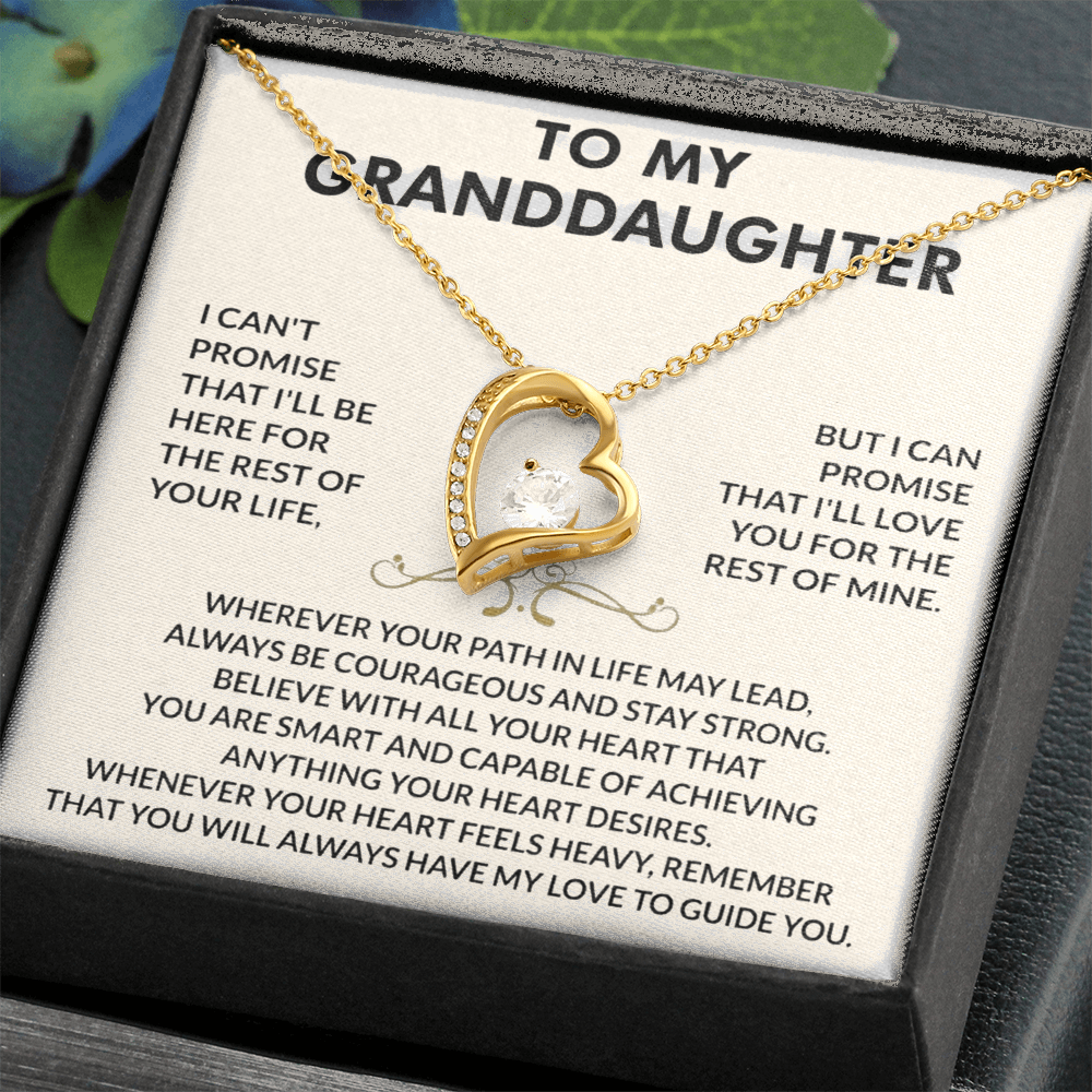 To my Granddaughter - Forever Love Necklace