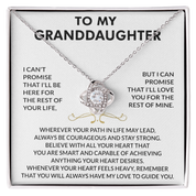 To my Granddaughter - Love Knot Necklace
