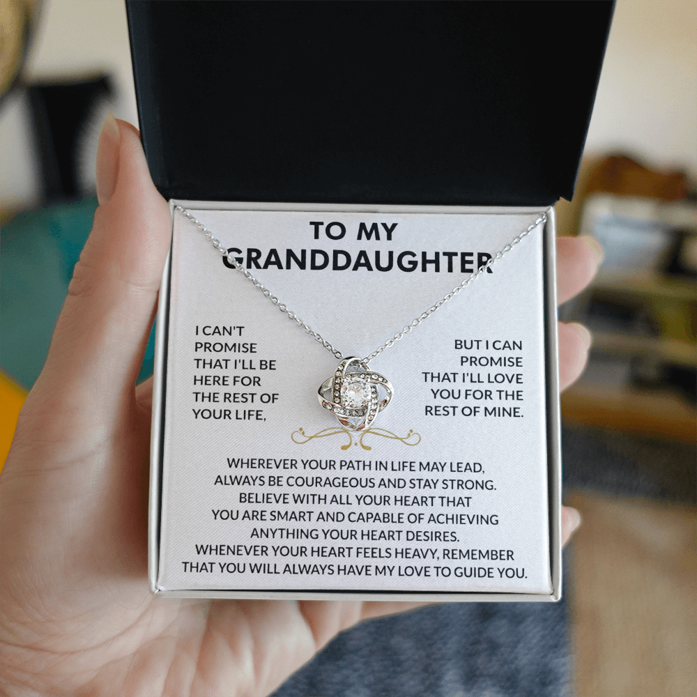 To my Granddaughter - Love Knot Necklace