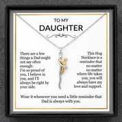 To my Daughter - Hug Necklace