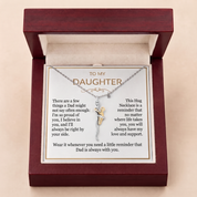 To my Daughter - Hug Necklace
