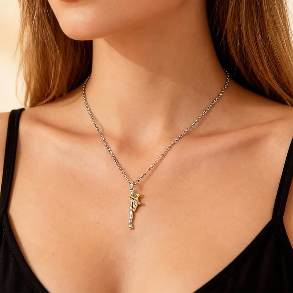 To my Daughter - Hug Necklace