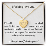 To my Love - I F*cking Love You Necklace
