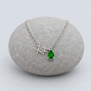 Name & Birthstone Charm Necklace