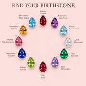 Name & Birthstone Charm Necklace