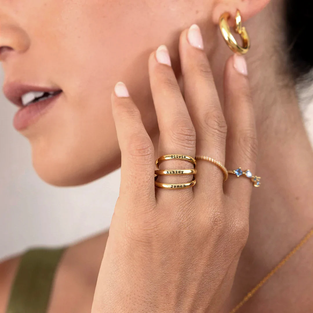 Tiny Name Ring