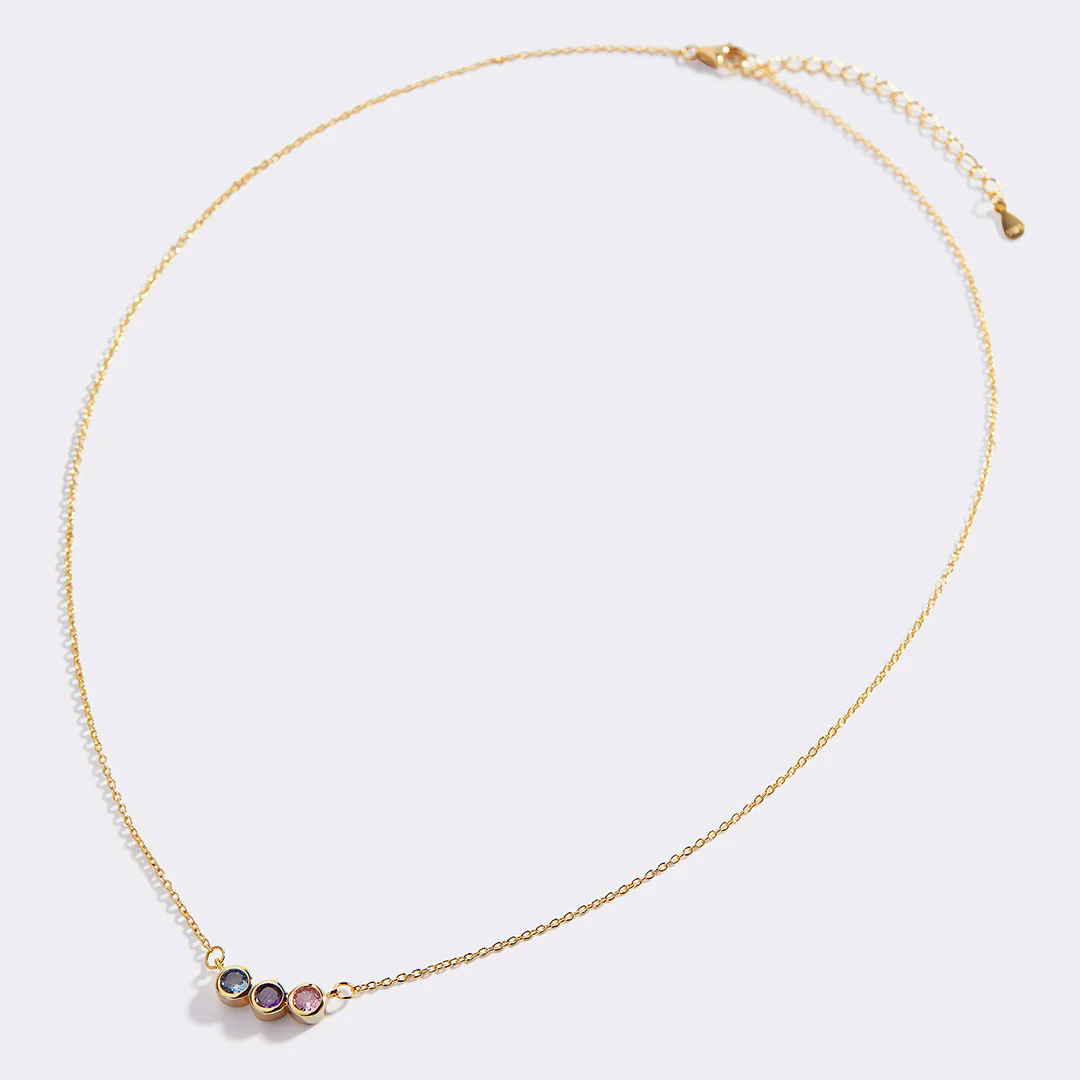 Family Birthstones Necklace