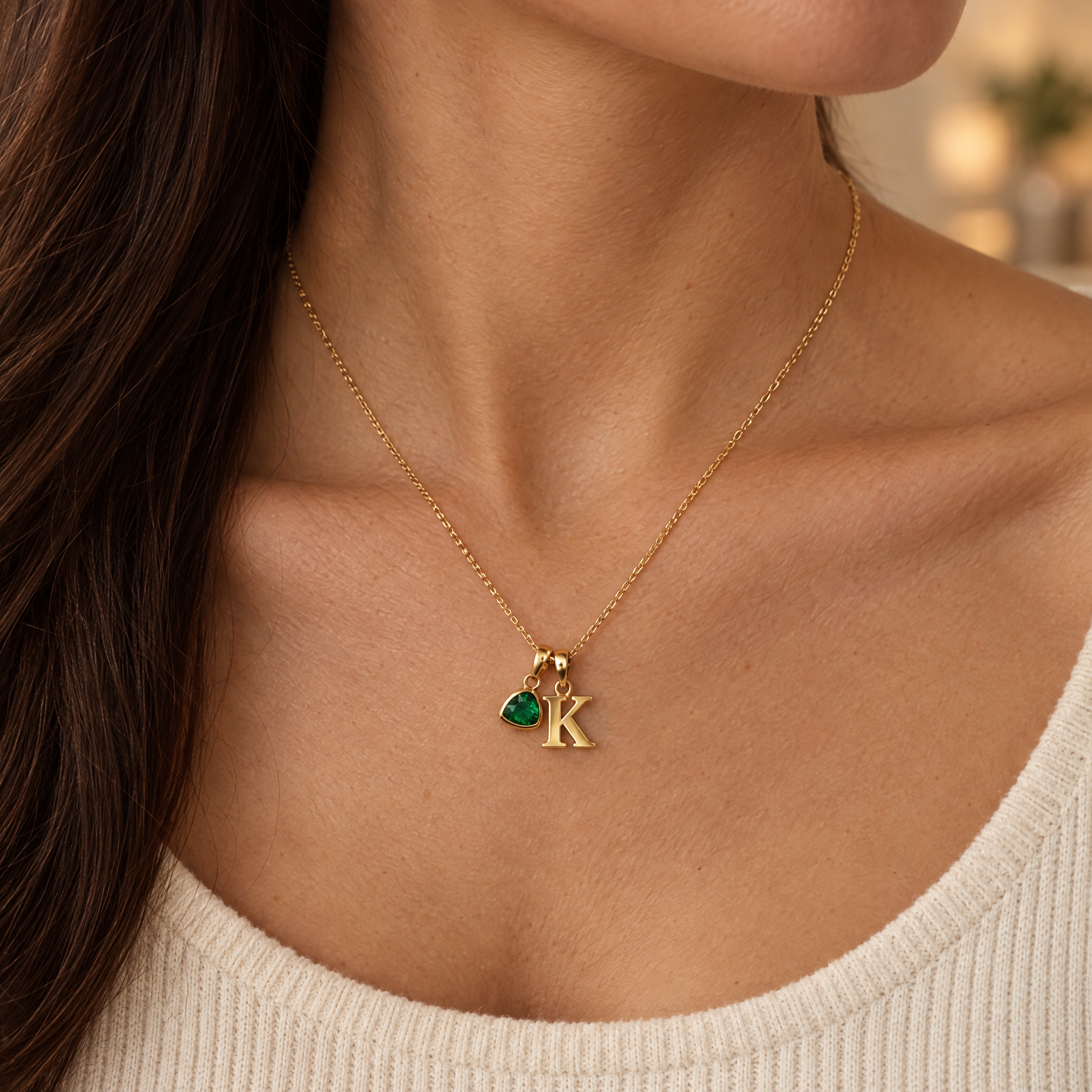 To my Daughter - Birthstone Love Letter Necklace