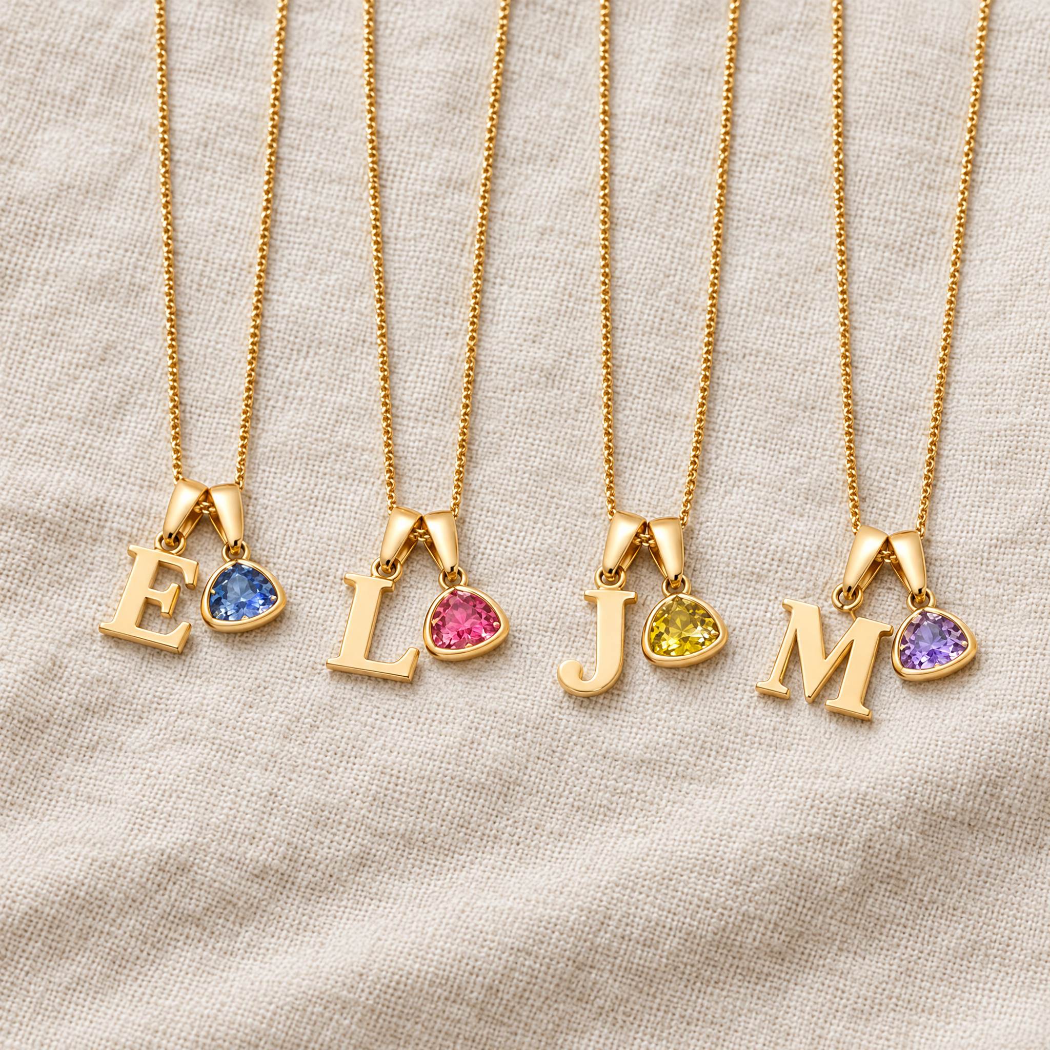 To my Daughter - Birthstone Love Letter Necklace