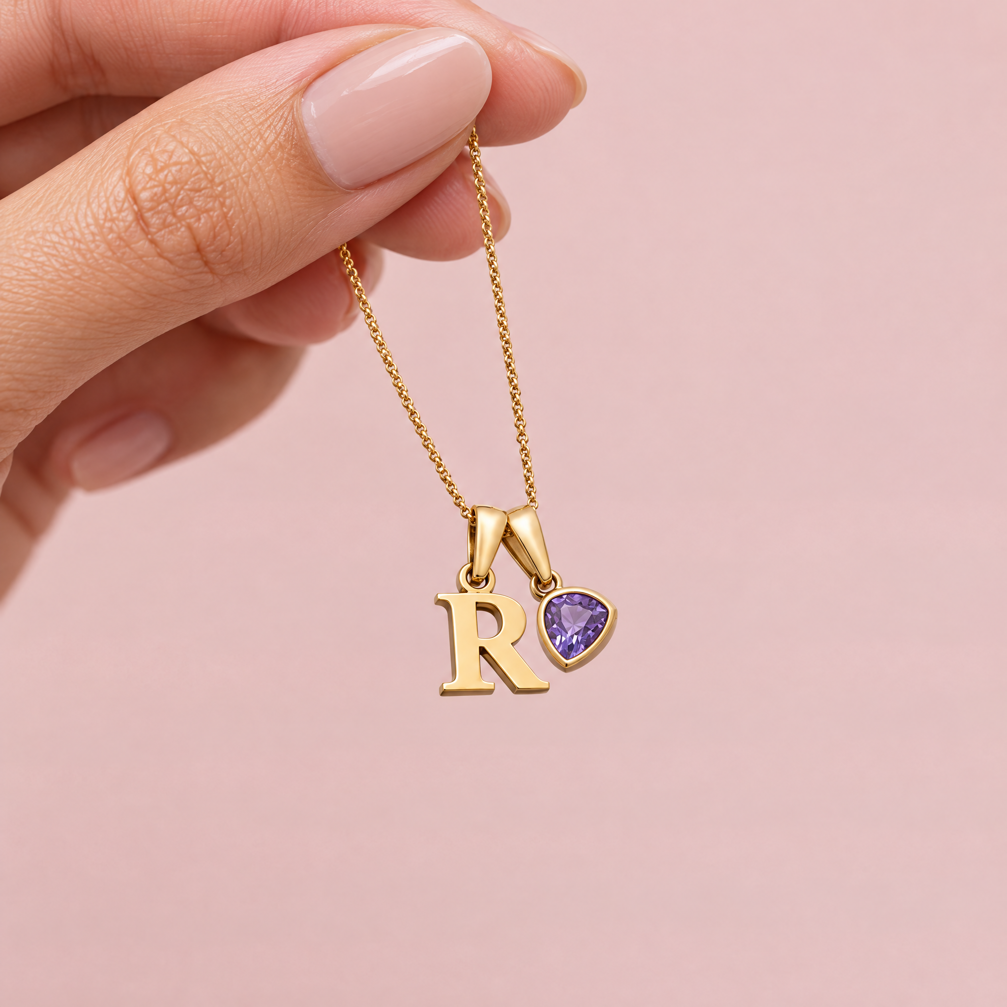 To my Daughter - Birthstone Love Letter Necklace