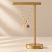 To my Daughter - Birthstone Love Letter Necklace