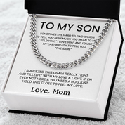To my Son - Cuban Chain Necklace