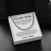 To my Son - Cuban Chain Necklace