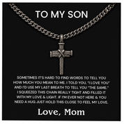 To my Son - Nailed to the Cross Necklace