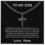 To my Son - Nailed to the Cross Necklace
