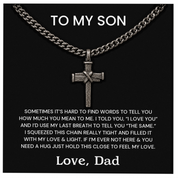 To my Son - Nailed to the Cross Necklace