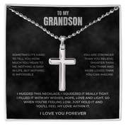 To my Grandson - Cross Necklace