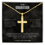 To my Grandson - Cross Necklace