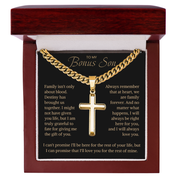 To my Bonus Son - Artisan Cross Chain