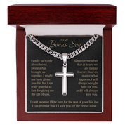 To my Bonus Son - Artisan Cross Chain