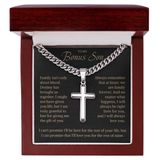 To my Bonus Son - Artisan Cross Chain