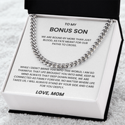 To my Bonus Son - Cuban Link Chain