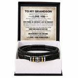 To my Grandson - Love You Forever Bracelet