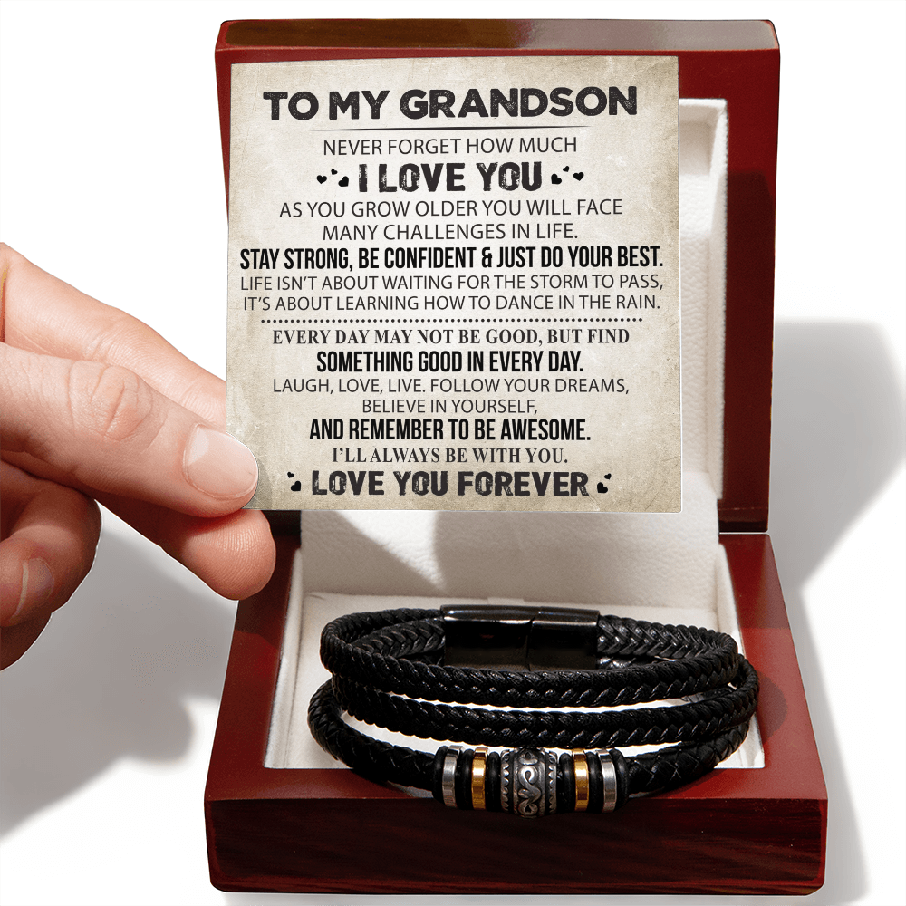 To my Grandson - Love You Forever Bracelet