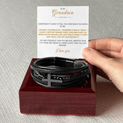 To my Grandson - Cross Bracelet