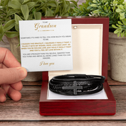 To my Grandson - Cross Bracelet