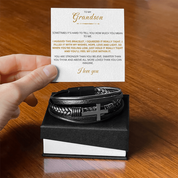 To my Grandson - Cross Bracelet