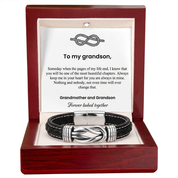 To my Grandson - Love Knot Bracelet