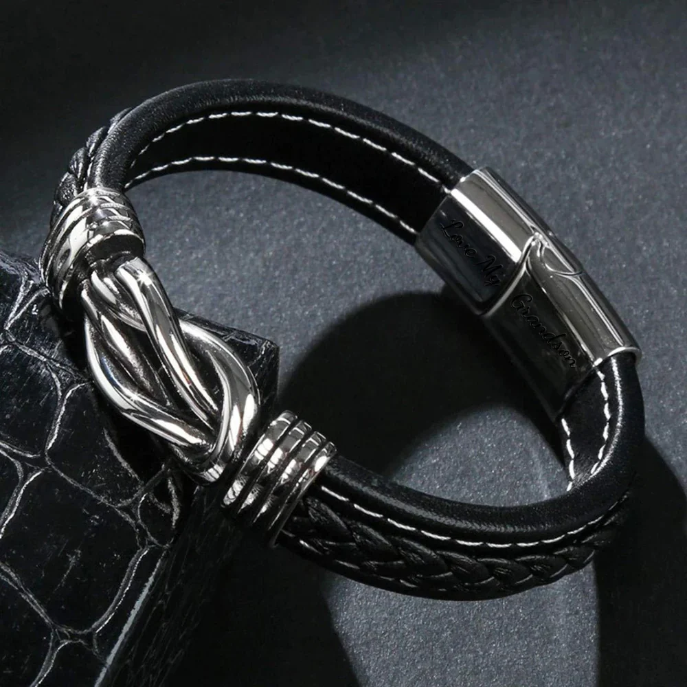 To my Grandson - Love Knot Bracelet