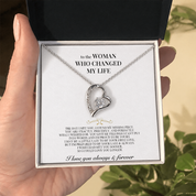 To the Woman Who Changed My Life - Heart Necklace