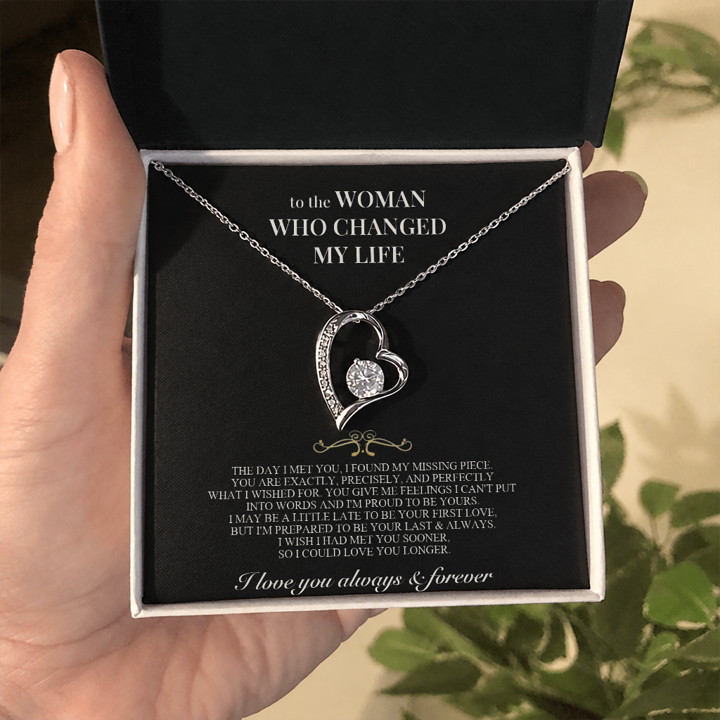 To the Woman Who Changed My Life - Forever Love Necklace