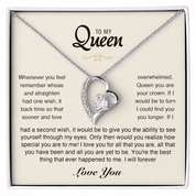 To my Queen - Eternal Heart Necklace