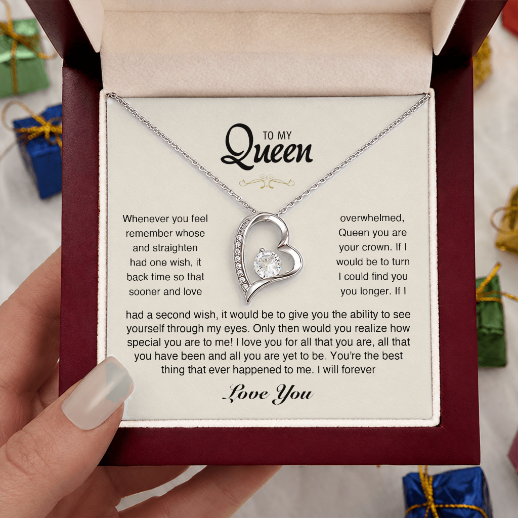 To my Queen - Eternal Heart Necklace