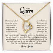 To my Queen - Eternal Heart Necklace