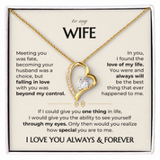 To my Wife - Always & Forever Necklace
