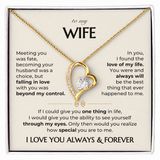 To my Wife - Always & Forever Necklace