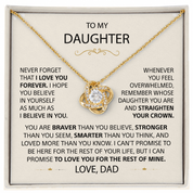 To my Daughter - Eternal Knot Necklace