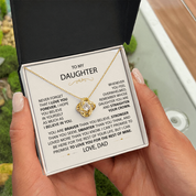 To my Daughter - Eternal Knot Necklace