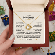 To my Daughter - Eternal Knot Necklace