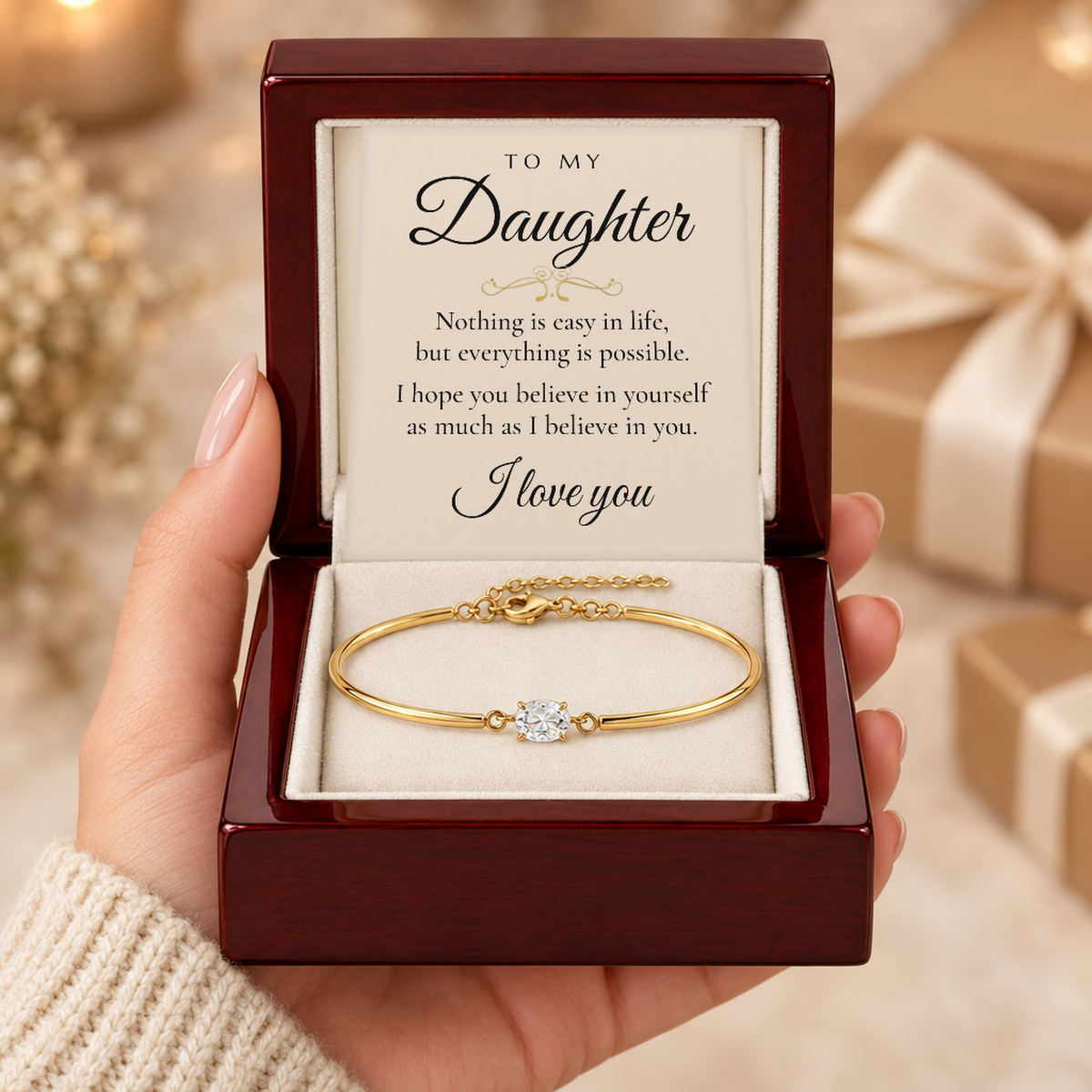 To my Daughter - Believe In Yourself Bracelet
